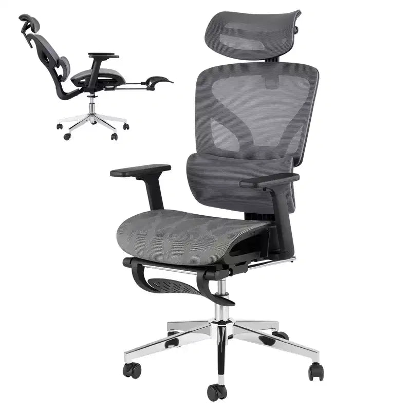 Silla de oficina ergonómica, cómoda silla de escritorio con respaldo alto y reposabrazos ajustables en 3D, silla giratoria para trabajo, estudio, videojuegos