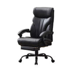 Silla de escritorio de oficina, silla ejecutiva grande y alta de 500 libras con reposapiés, silla de juegos reclinable de cuero 90-155
