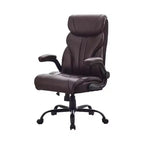 Silla de escritorio de oficina, silla ejecutiva grande y alta de 500 libras con reposapiés, silla de juegos reclinable de cuero 90-155