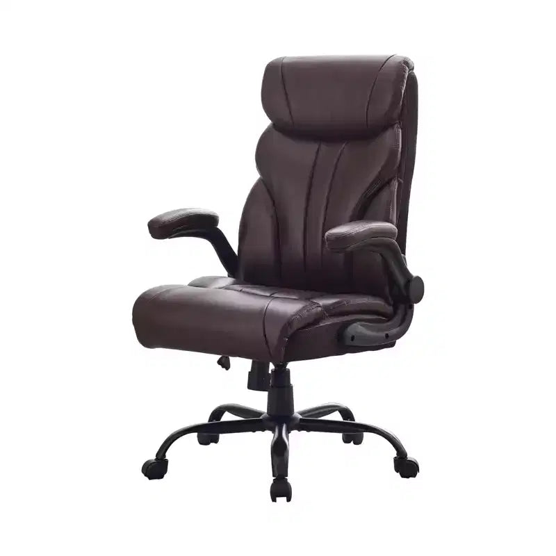 Silla de escritorio de oficina, silla ejecutiva grande y alta de 500 libras con reposapiés, silla de juegos reclinable de cuero 90-155