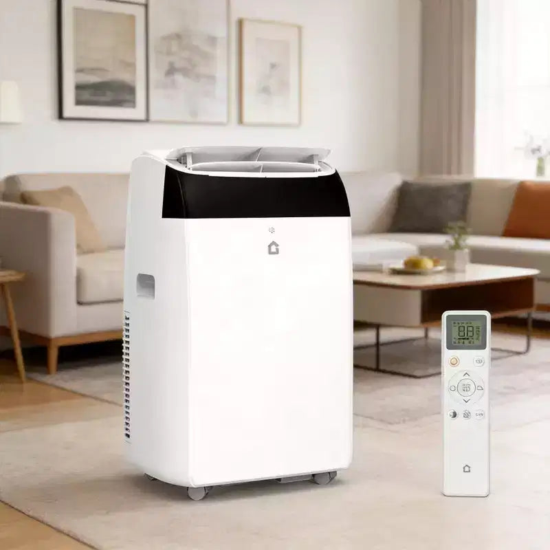 GustoWave Aire Acondicionado Portátil de 12000 BTU, Unidades de CA Inteligentes 3-EN-1 con Control Remoto para Habitaciones de hasta 51 m²