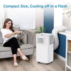 Acondicionador de aire portátil GustoWave de 8000 BTU para dormitorio con enfriamiento rápido