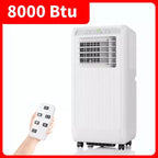 GustoWave 8000 BTU 3-In-1 Unit Portable Air Conditioner for Rooms Up to 350 Sq.Ft. with Fast Cooling, Dehumidifier