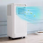 Acondicionador de aire portátil GustoWave 3 en 1 de 10000 BTU, enfría hasta 42 m² para el hogar, la oficina y el dormitorio