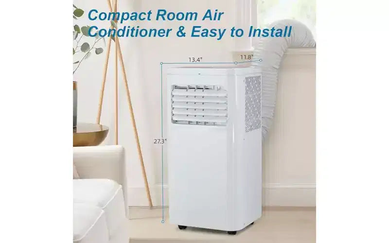 Aire Acondicionado Portátil 3 en 1 de 8.000/10.000 BTU - Enfría hasta 41,8 m², Funcionamiento Silencioso, Filtro Lavable, R32 Ecológico