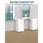 Aire acondicionado portátil 3 en 1 de 14,000 BTU - Enfría hasta 700 pies cuadrados, temporizador de 24 horas, control remoto para dormitorio y oficina