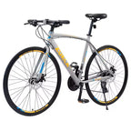 Bicicleta híbrida NAYSAYE 27.5 de 3x8/24 velocidades con frenos de disco y cuadro de aluminio para jóvenes, adultos, hombres y mujeres, ciclismo urbano, 67.32*14.56*39.37