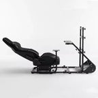 JVNOXK Cockpit de Volante de Carreras Mejorado y Estabilizado, Simulador de Conducción Ajustable (Excluye Freno de Mano, Pedales y Pantalla)