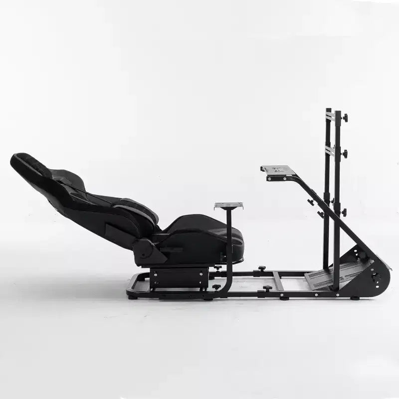 JVNOXK Cockpit de Volante de Carreras Mejorado y Estabilizado, Simulador de Conducción Ajustable (Excluye Freno de Mano, Pedales y Pantalla)
