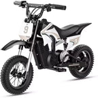 ECOLEAP K1 Moto de Cross Eléctrica para Niños 36V, 25.7 KM/H Rápida, 22.5 KM de Autonomía, Motor de 700W Pico, 3 Modos de Velocidad, Neumáticos Todoterreno de 12 Pulgadas, UL, Edades 3-10