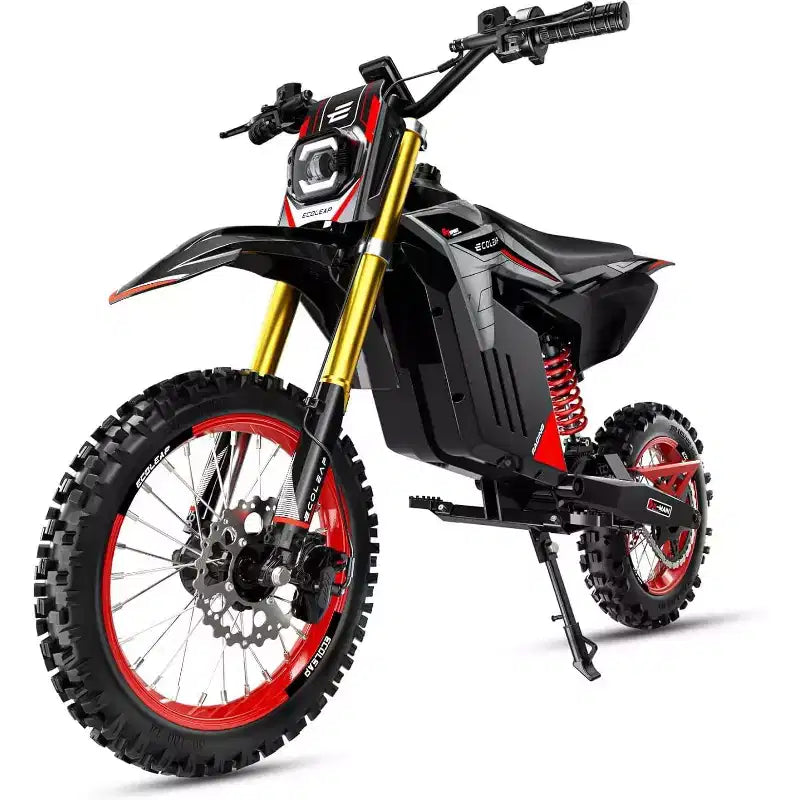 ECOLEAP Bicicleta de cross eléctrica con pico de 3500 W para adolescentes y adultos, E-Bike todoterreno de 37 MPH, batería de 48 V 21 Ah, hasta 55 millas de autonomía, 400 LBS, 13+