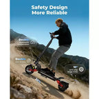 Patinete eléctrico ECOLEAP L7 PRO para adultos, motor dual de pico de 4000 W, 70 km/h, autonomía de 120 km, doble suspensión, frenos de disco delanteros y traseros, UL