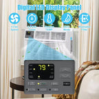 Acekool Aire Acondicionado de Ventana de 12,000 BTU, Unidad de CA Inteligente WiFi con Control Remoto, Enfriador, Deshumidificador y Ventilador 3 en 1, 4 Velocidades de Ventilador
