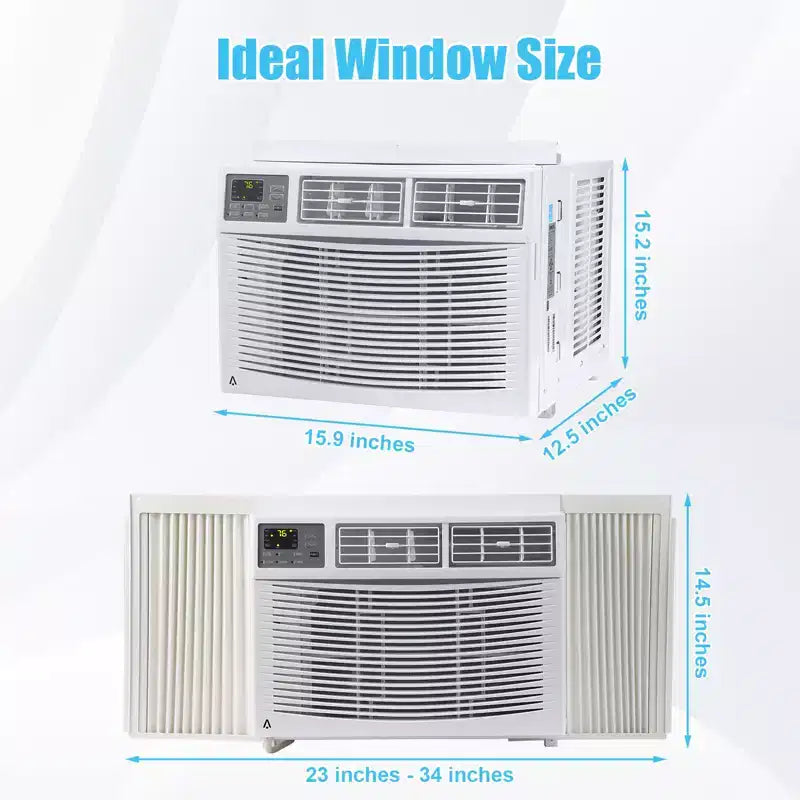 Acekool Aire Acondicionado de Ventana de 12,000 BTU, Unidad de CA Inteligente WiFi con Control Remoto, Enfriador, Deshumidificador y Ventilador 3 en 1, 4 Velocidades de Ventilador