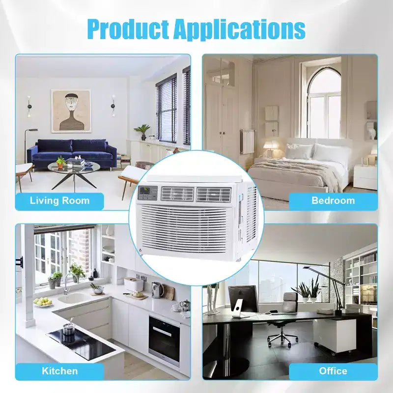 Acekool Aire Acondicionado de Ventana de 12,000 BTU, Unidad de CA Inteligente WiFi con Control Remoto, Enfriador, Deshumidificador y Ventilador 3 en 1, 4 Velocidades de Ventilador