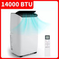 GustoWave 14000 BTU Portable Air Conditioner with Cooling, Dehumidifying & Fan, 24-Hour Timer Cools Up to 750 Sq. Ft., Balck