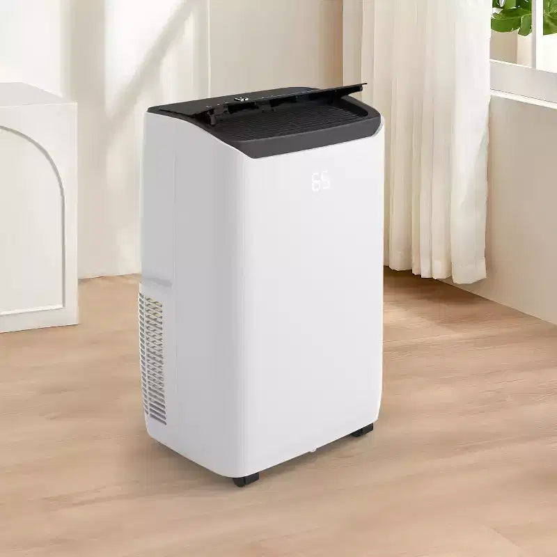 Acondicionador de aire portátil GustoWave de 14.000 BTU con refrigeración, deshumidificación y ventilador, temporizador de 24 horas, enfría hasta 70 metros cuadrados, negro