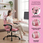 Silla Gaming LauKingdom con reposapiés, silla ergonómica de gamer con respaldo alto, reposacabezas y soporte lumbar ajustables, estilo Racing de cuero PU para oficina y hogar