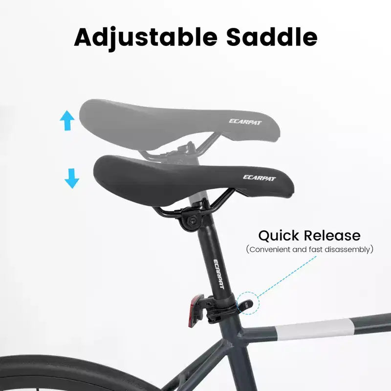 NAYSAYE Bicicleta de Carretera 700C, 16 velocidades, cuadro ligero de aluminio con doble freno de disco para hombre y mujer, 68*18*37.5