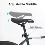 NAYSAYE Bicicleta de Carretera 700C, 16 velocidades, cuadro ligero de aluminio con doble freno de disco para hombre y mujer, 68*18*37.5