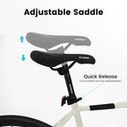 NAYSAYE Bicicleta de Carretera 700C, 16 velocidades, cuadro ligero de aluminio con doble freno de disco para hombre y mujer, 68*18*37.5