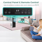 Acondicionador de aire portátil Costway 8000 BTU ASHRAE Unidad de aire acondicionado 3 en 1 con refrigeración, deshumidificador, ventilador y modo de suspensión