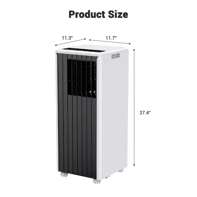 Acondicionador de aire portátil Garvee de 8000 BTU, 3 en 1, con refrigeración/deshumidificador/ventilador, control remoto, temporizador de 24 horas, enfría 32,5 m²