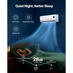 9,000 BTU 19 SEER2 Aire Acondicionado y Calefactor Mini Split sin Ductos con Inversor, 115V, 42 m²