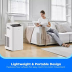 Aire Acondicionado Portátil Midea Inverter Inteligente de 10,000 BTU DOE, para espacios de hasta 41.8 m², Blanco