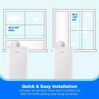 Aire Acondicionado Portátil Midea Inverter Inteligente de 10,000 BTU DOE, para espacios de hasta 41.8 m², Blanco
