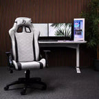 Silla Arozzi Avanti de Oficina y Gaming de Tejido Suave con Cojines Suaves de Apoyo para Cuello y Zona Lumbar