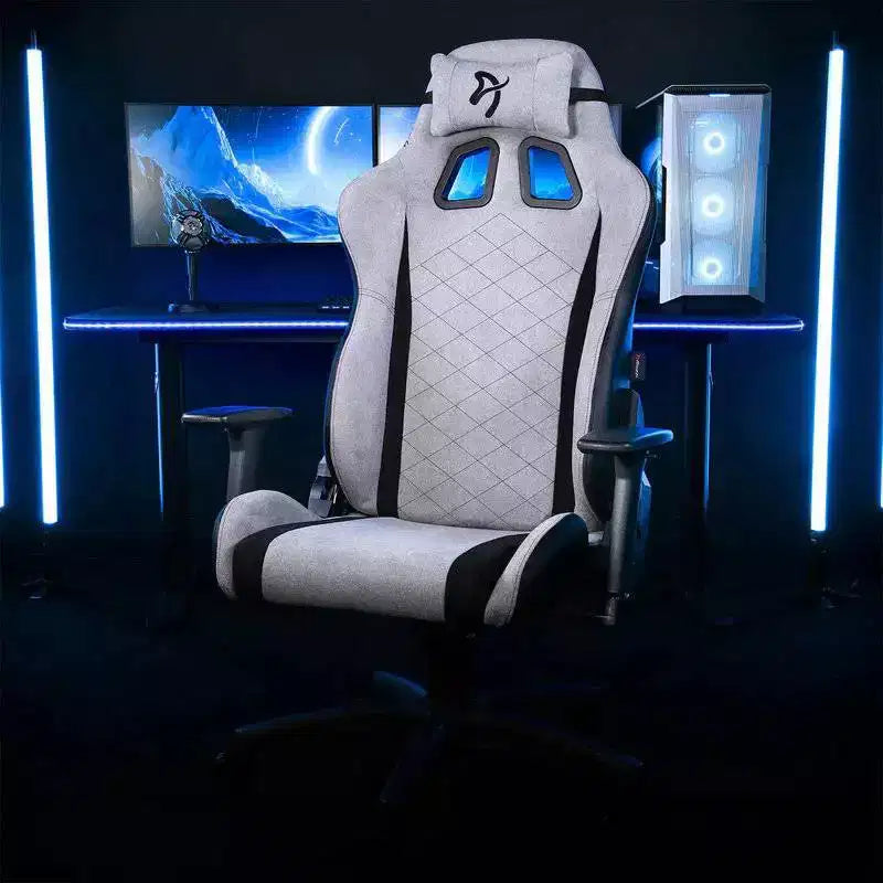 Silla Arozzi Avanti de Oficina y Gaming de Tejido Suave con Cojines Suaves de Apoyo para Cuello y Zona Lumbar