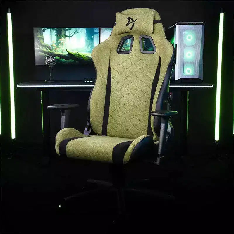 Silla Arozzi Avanti de Oficina y Gaming de Tejido Suave con Cojines Suaves de Apoyo para Cuello y Zona Lumbar