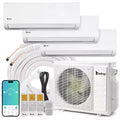 Karl Home 3-Zone 28000 BTU 20 SEER2 Mini Split Air Conditioner with Heat Pump (9K+9K+9K)