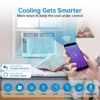 Aire Acondicionado de Ventana de 6,000 BTU, Enfriamiento Turbo Rápido de Hasta 250 Sq.Ft. Apertura Flexible para Ventana (Diseño en T), Unidad de CA de Ventana con Control Remoto y por APP