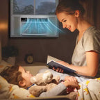 Aire acondicionado de ventana de 8,000 BTU, enfría hasta 32.5 m² con refrigeración, 3 velocidades de ventilador, unidad de aire acondicionado de ventana con control remoto, kit de fácil instalación