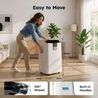 Aire Acondicionado Portátil Silencioso Simzlife de 14000 btu, Enfría 450 Pies Cuadrados, AC Multifuncional, Enfriador de Aire Evaporativo con Deshumidificador, Control Remoto
