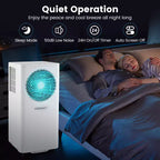Aire acondicionado portátil Costway 8200/10000 BTU, unidad de suelo 3 en 1 con ventilador y deshumidificador