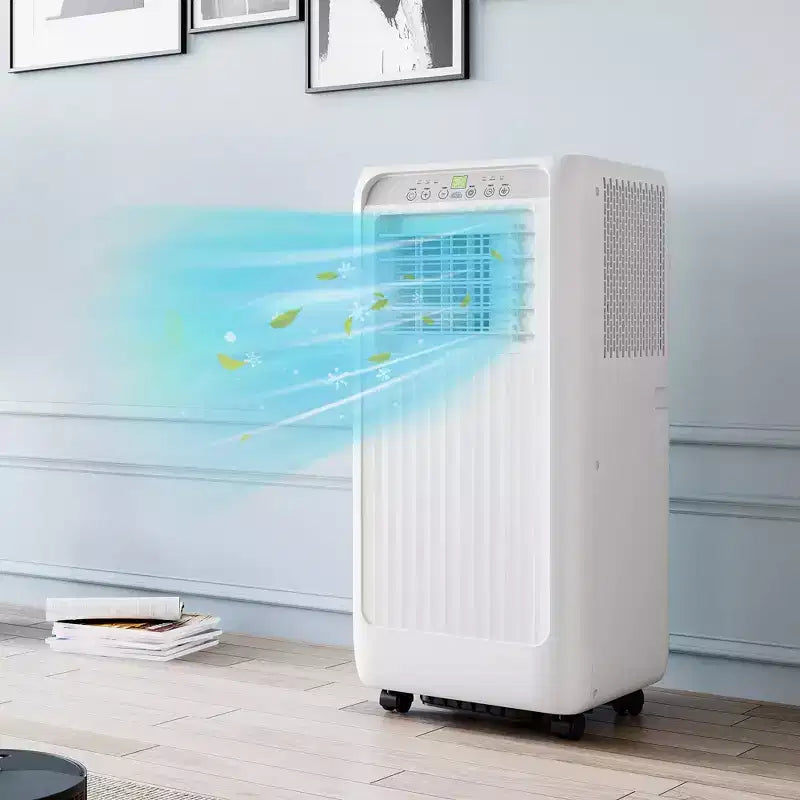 Aire acondicionado portátil de 10,000 BTU 3 en 1 con enfriamiento remoto, deshumidificador y ventilador para 450 pies cuadrados, modo de sueño silencioso, temporizador de 24 horas, kit de ventana