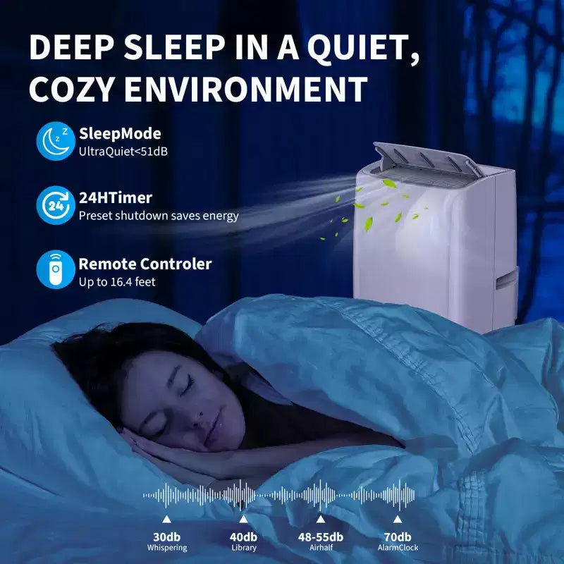 Unidad de aire acondicionado portátil de 14,000 BTU, enfriador, deshumidificador, ventilador, deshumidificación automática, panel táctil LED, kit de ventilación para ventana con control remoto