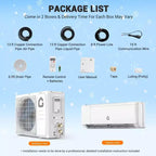 Aire acondicionado mini split de 12,000 BTU, 22 SEER2, refrigeración/calefacción de 750 pies cuadrados, inversor inteligente, control WiFi Alexa, 5 modos (frío/calor/deshumidificación/ventilador/suspensión)