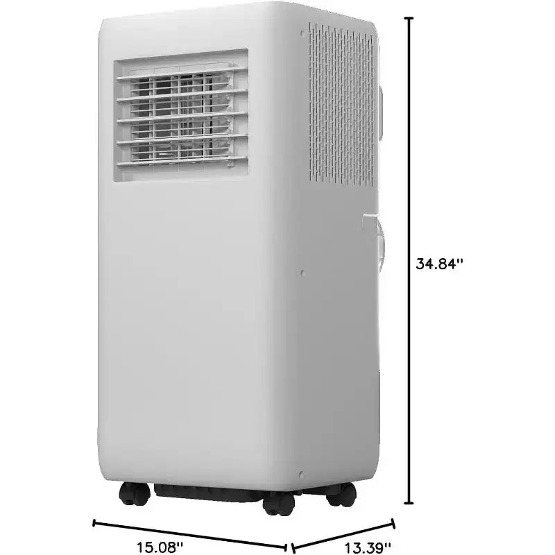 Unidad de aire acondicionado portátil de 10 000 BTU 4 en 1, enfriador, deshumidificador, ventilador, enfriador de aire, modo nocturno silencioso, ventilador de flujo ecológico, kit de ventana con control remoto