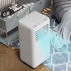 Unidad de aire acondicionado portátil de 10 000 BTU 4 en 1, enfriador, deshumidificador, ventilador, enfriador de aire, modo nocturno silencioso, ventilador de flujo ecológico, kit de ventana con control remoto