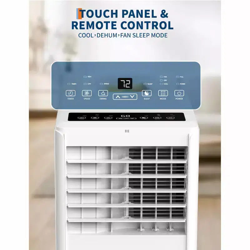 Aire acondicionado portátil de 8000 BTU - CA 3 en 1 para habitaciones de hasta 32.5 m² con control remoto y kit para ventana