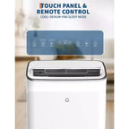 Aire Acondicionado Portátil de 15,000 BTU, Unidad de CA Portátil 3 en 1 con Deshumidificador y Ventilador, Modo de Reposo, Control Remoto y Panel LED, Enfría 850 Sq.Ft., Silencioso