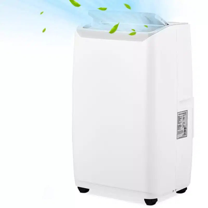 Aire acondicionado portátil | Aire acondicionado de 14000 BTU enfría hasta 65 m² | con control remoto, ventilador de CA, deshumidificador | Bajo nivel de ruido | Modo de suspensión | Ideal para el hogar