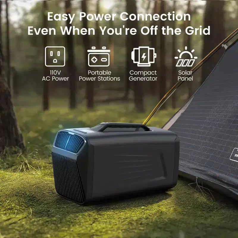 Aire acondicionado portátil 3 en 1 Waykar de 5000 BTU con deshumidificador y control remoto para carpas, campamentos y casas rodantes