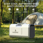 Aire Acondicionado Portátil 3 en 1 Waykar de 4500 BTU con Deshumidificador y Control Remoto para Tienda de Campaña, Camping y RV