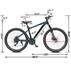 Bicicleta de montaña GDFStudio Trailcrest de 26 pulgadas todo terreno con suspensión delantera de 21 velocidades