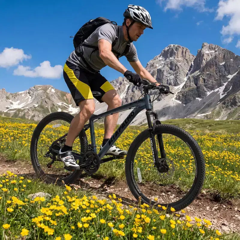 Bicicleta de montaña GDFStudio Trailcrest de 26 pulgadas todo terreno con suspensión delantera de 21 velocidades
